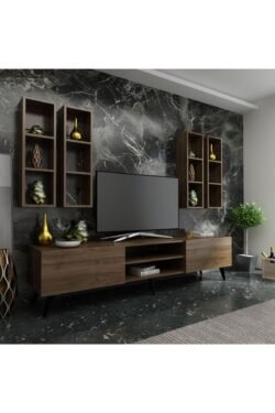 Ideal Tv Ünitesi Duvar Rafı Q7001-2 Ceviz