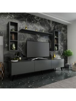 Ideal Tv Ünitesi Duvar Raflı Q7808-4 Antrasit