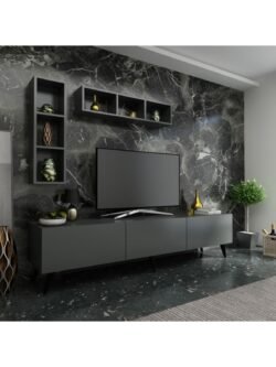 Ideal Tv Ünitesi Duvar Raflı Q7804-4 Antrasit