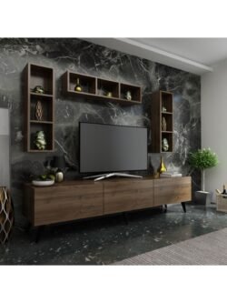 Ideal Tv Ünitesi Duvar Raflı Q7807-2 Ceviz