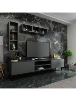 Ideal Tv Ünitesi Duvar Raflı Q7805-4 Antrasit
