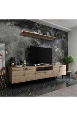 Ideal Tv Ünitesi Duvar Raf Ve Duvar Dolaplı Q7027-3 Çırağan