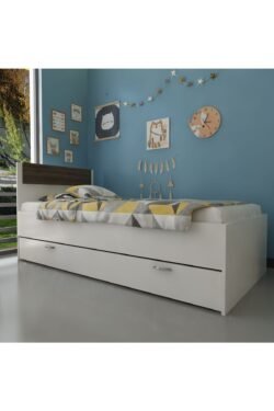Trend Yavrulu Karyola Q4010-1 Beyaz Ceviz