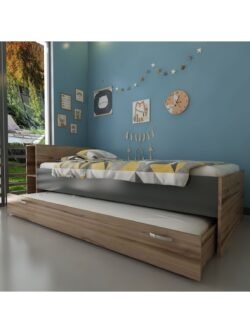 Trend Yavrulu Karyola Q4011-4 Antrasit Çırağan