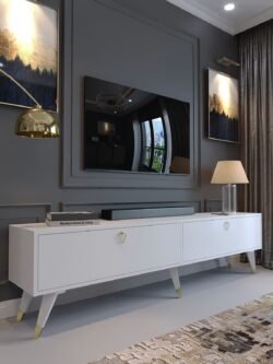 Festival Tv Sehpası Gold G23016-1 Beyaz