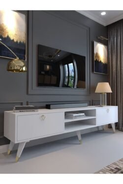 Festival Tv Sehpası Gold G23030-1 Beyaz