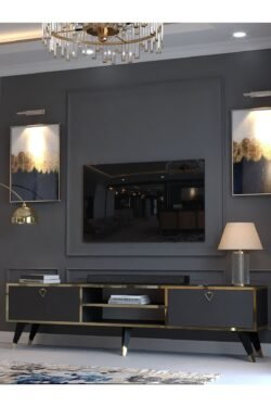 Festival Tv Sehpası Gold G33030-4 Antrasit