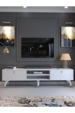 Festival Tv Sehpası Gold G23030-1 Beyaz
