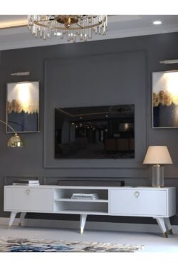 Festival Tv Sehpası Gold G23030-1 Beyaz