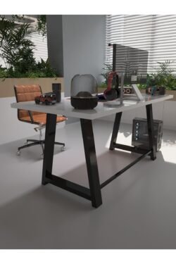 Profesyonel Ofis Masası OF46003-1-180 Beyaz 36 mm Kalınlık - 180 X 90 cm