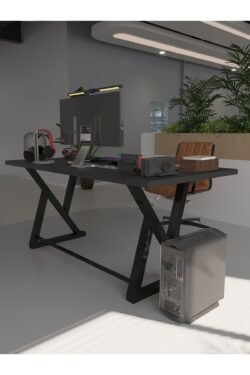 Profesyonel Ofis Masası OF46001-4-140 Antrasit 36 mm Kalınlık - 140 X 90 cm