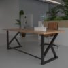 Profesyonel Ofis Masası OF46002-6-140 A.Çam 36 mm Kalınlık - 140 X 90 cm
