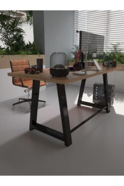 Profesyonel Ofis Masası OF46003-6-180 A.Çam 36 mm Kalınlık - 180 X 90 cm