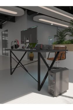 Profesyonel Ofis Masası OF46005-4-140 Antrasit 36 mm Kalınlık - 140 X 90 cm