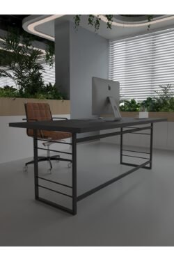 Profesyonel Ofis Masası OF46004-4-180 Antrasit 36 mm Kalınlık - 180 X 90 cm