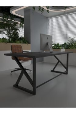 Profesyonel Ofis Masası OF46002-4-180 Antrasit 36 mm Kalınlık - 180 X 90 cm