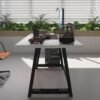 Profesyonel Ofis Masası OF46003-1-140 Beyaz 36 mm Kalınlık - 140 X 90 cm