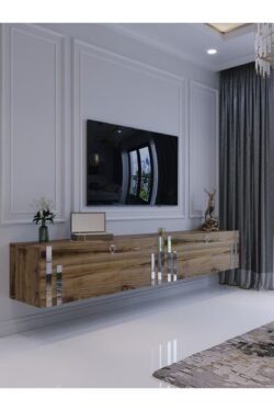 Duvara Monte Tv Sehpası Çırağan Gümüş S6300-3