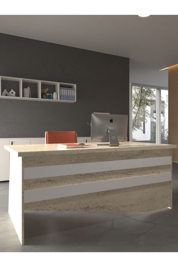 Festival Ofis Masası - OFİS-6-8-1-160X60 Beyaz - Beyaz