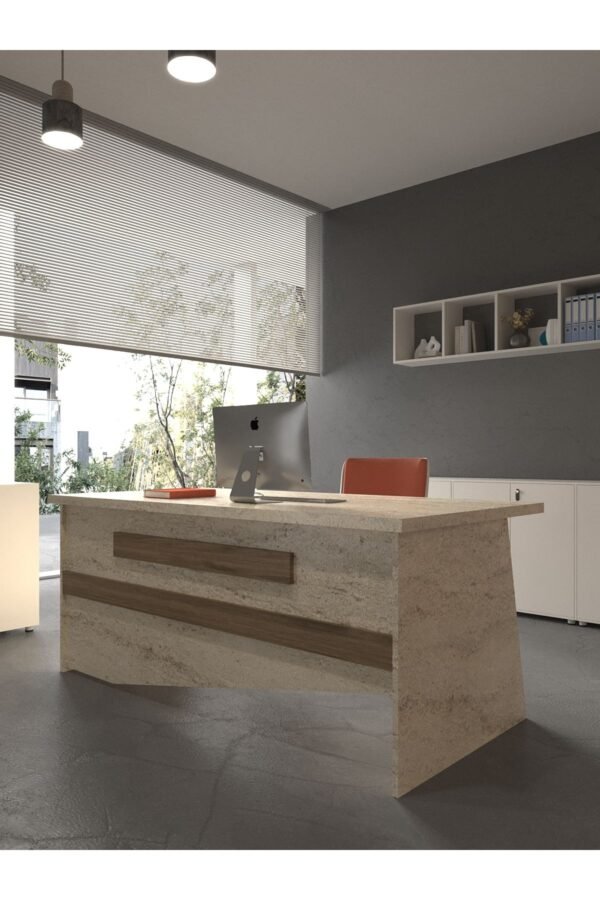 Festival Ofis Masası - OFİS-9-8-2-120X90 Beyaz - Ceviz