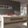 Festival Ofis Masası - OFİS-9-8-2-120X90 Beyaz - Ceviz