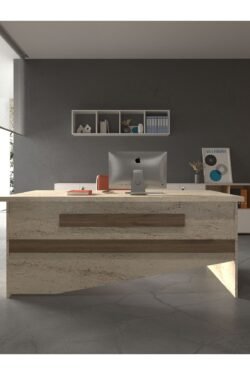 Festival Ofis Masası - OFİS-9-8-2-120X75 Beyaz - Ceviz