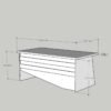Festival Ofis Masası - OFİS-6-8-4-160X75 Beyaz - Antrasit