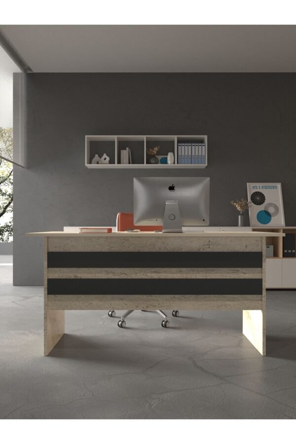 Ofis Masası - OFİS-1-8-4-160X60 Beyaz - Antrasit