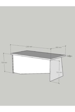 Festival Ofis Masası - OFİS-5-8-1-120X90 Beyaz - Beyaz