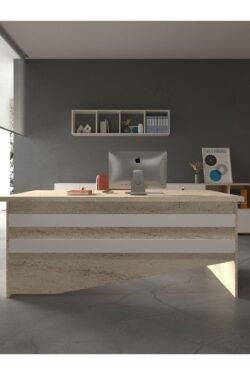 Festival Ofis Masası - OFİS-4-8-1-180X60 Beyaz - Beyaz