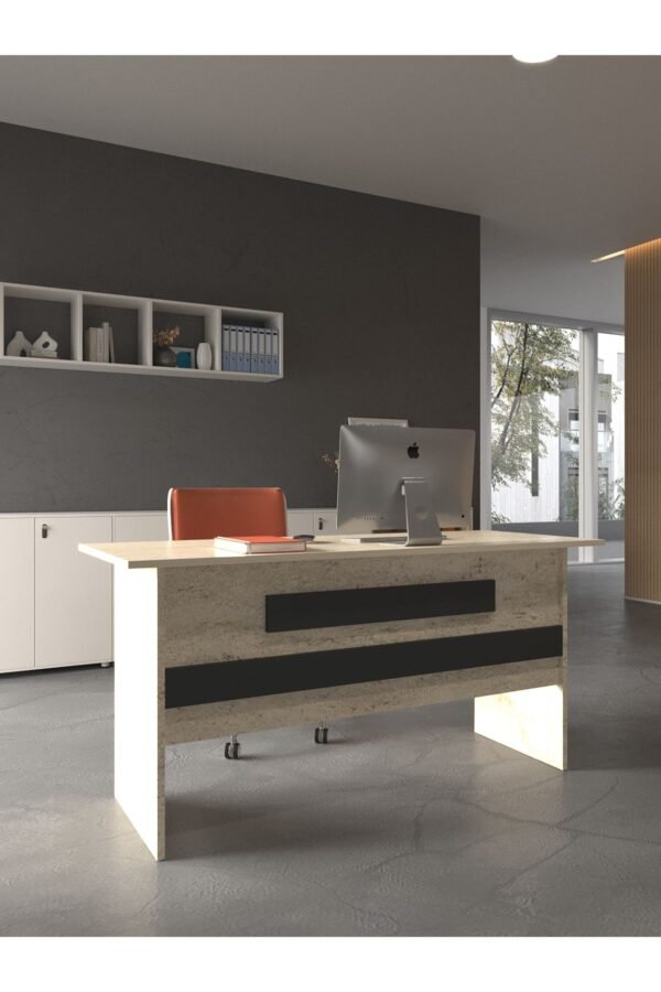 Festival Ofis Masası - OFİS-8-8-4-120X60 Beyaz - Antrasit