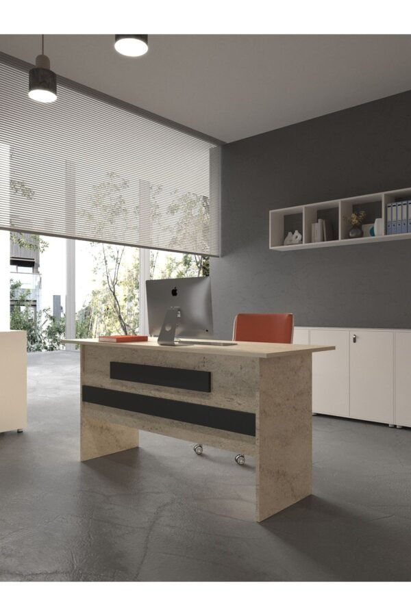 Festival Ofis Masası - OFİS-8-8-4-120X60 Beyaz - Antrasit