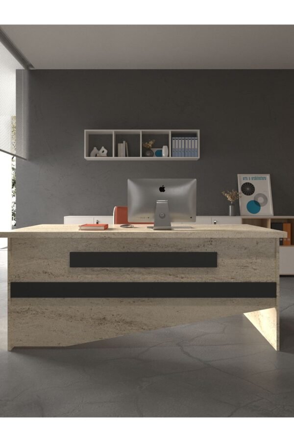Festival Ofis Masası - OFİS-9-8-4-180X60 Beyaz - Antrasit
