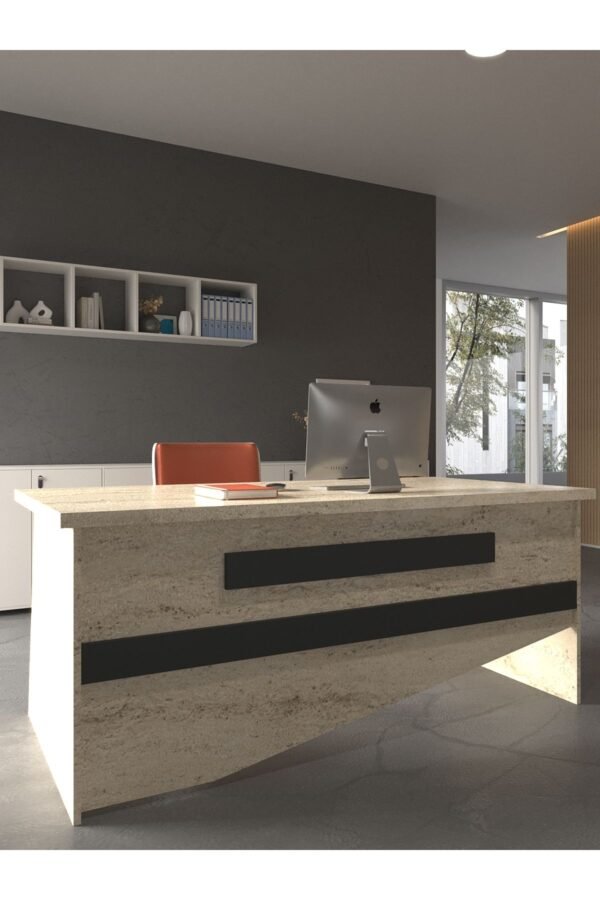Festival Ofis Masası - OFİS-9-8-4-180X60 Beyaz - Antrasit