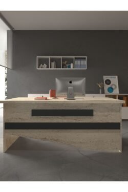 Festival Ofis Masası - OFİS-10-8-4-120X75 Beyaz - Antrasit