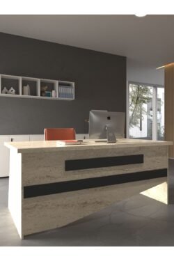 Festival Ofis Masası - OFİS-9-8-4-120X75 Beyaz - Antrasit
