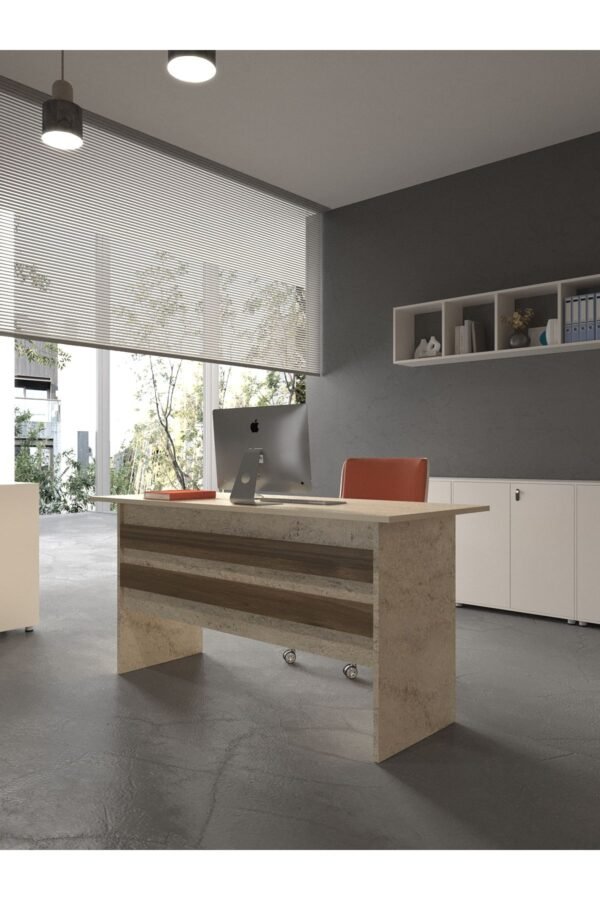 Festival Ofis Masası - OFİS-1-8-2-140X75 Beyaz - Ceviz