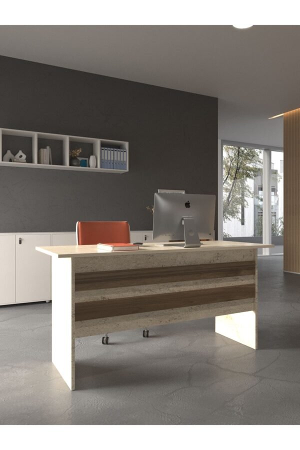 Festival Ofis Masası - OFİS-1-8-2-140X75 Beyaz - Ceviz