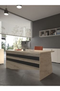 Festival Ofis Masası - OFİS-4-8-4-180X75 Beyaz - Antrasit