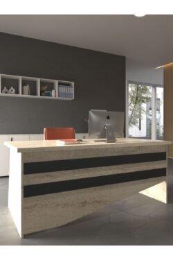 Festival Ofis Masası - OFİS-4-8-4-180X75 Beyaz - Antrasit