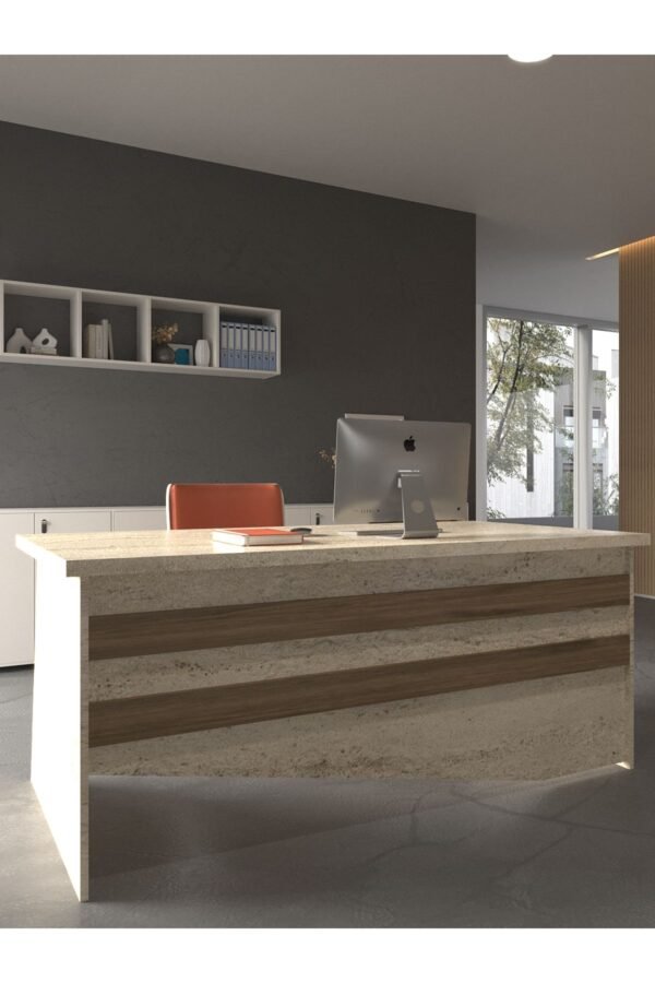 Festival Ofis Masası - OFİS-6-8-2-140X60 Beyaz - Ceviz