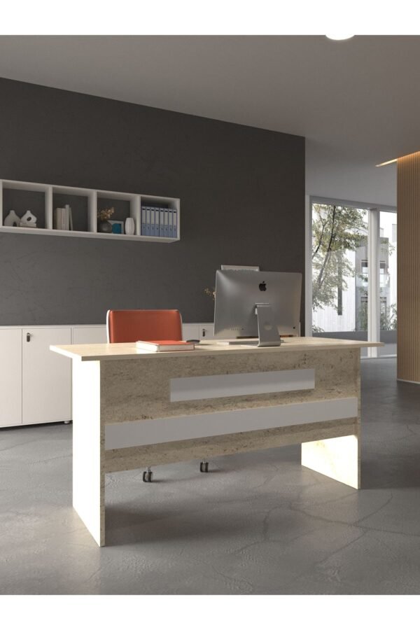 Festival Ofis Masası - OFİS-8-8-1-120X90 Beyaz - Beyaz