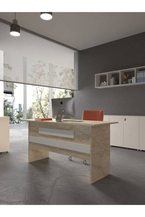 Festival Ofis Masası - OFİS-8-8-1-120X90 Beyaz - Beyaz