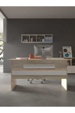 Festival Ofis Masası - OFİS-8-8-1-120X90 Beyaz - Beyaz