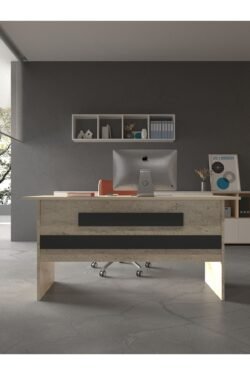 Festival Ofis Masası - OFİS-8-8-4-160X60 Beyaz - Antrasit