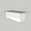 Festival Ofis Masası - OFİS-6-8-2-160X60 Beyaz - Ceviz