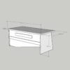 Festival Ofis Masası - OFİS-9-8-4-160X90 Beyaz - Antrasit