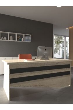 Festival Ofis Masası - OFİS-6-8-4-180X75 Beyaz - Antrasit