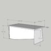 Festival Ofis Masası - OFİS-5-8-1-120X75 Beyaz - Beyaz