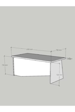 Festival Ofis Masası - OFİS-5-8-1-120X75 Beyaz - Beyaz
